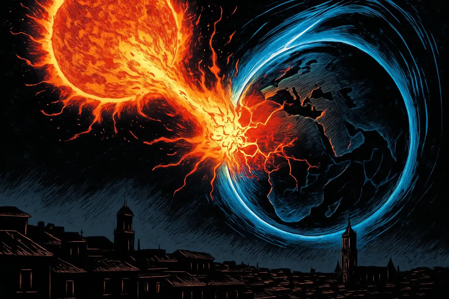 Pole Shift Panic: Spain’s Blackout, the South Atlantic Anomaly, and the Next Solar Barrage