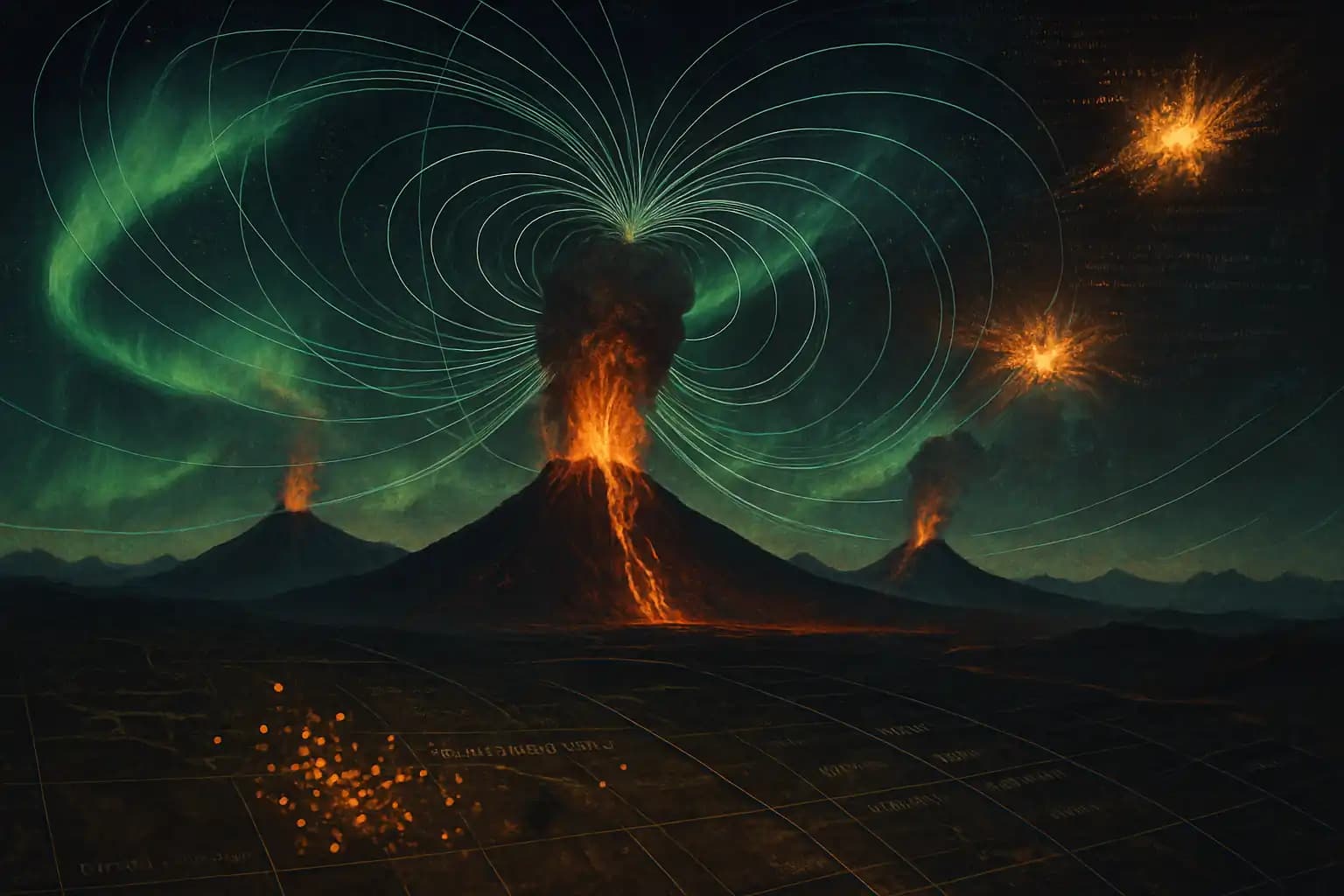 Eruptions, Geomagnetic Storms, and the Idaho Swarm: The Science Behind Volcano Chaos in Solar Cycle 25